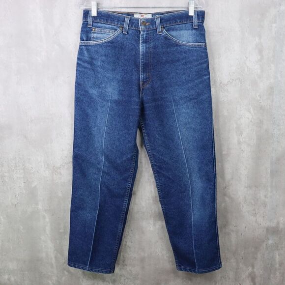 Levis 540 Jeans Mens Size 32x30 Blue Relaxed Fit Orange Tab Dark Wash Vintage - Picture 1 of 8